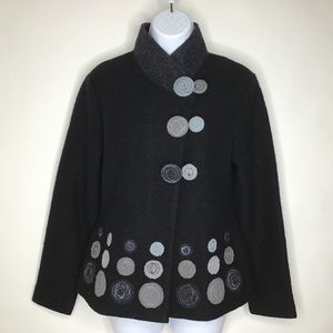 NWT Carson 100% Wool Artsy Jacket, Sz S